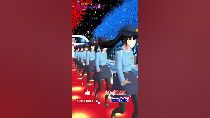 Emang syantik Team Polwan atu Team Polisi | Polisi koban sakura school simulator #shorts