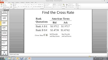 Triangular Arbitrage Step 3 cross rates meaning