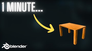 BLENDER SIMPLIFIED - How To Make a Table in Blender 4.2 - (Tutorial)