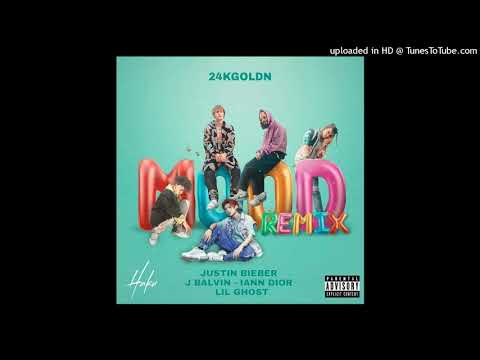 24KGoldn Ft. Justin Bieber, J Balvin, Iann Dior \u0026 Lil Ghost - Mood (Full Version)