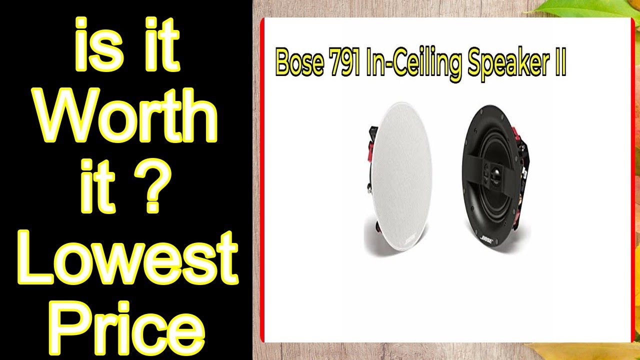 Bose 791 In-Ceiling Speaker II Features - Important Information