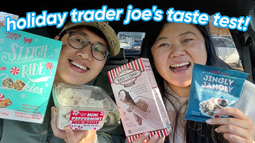 trying EVERY holiday item at TRADER JOE