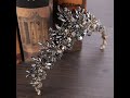 Trendy Wedding Crown Baroque Black Rhinestone Crystal Bridal Crown Headdress Wedding Hair