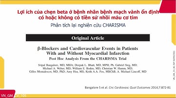 NEWConcept Chẹn beta trong bệnh mạch vành mạn tính Từ chứng cứ đến thực hành lâm sàng