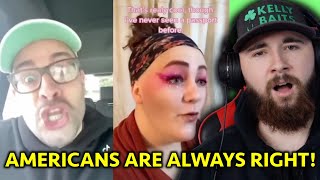 American Reacts to Brits, What's The DUMBEST Thing an American Has Said To You?
