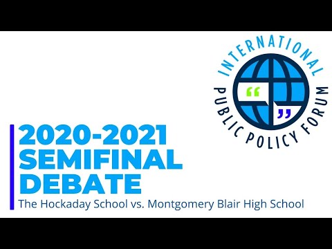 Semifinal Debate: The Hockaday School vs. Montgomery Blair High School