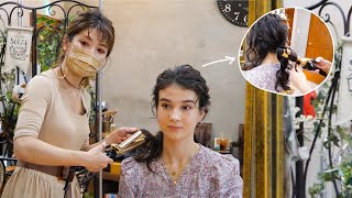 ASMR My first time getting HAIR STYLE in Japan (Soft Spoken) screenshot 5