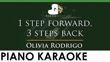 Olivia Rodrigo - 1 step forward, 3 steps back - LOWER Key (Piano Karaoke Instrumental)