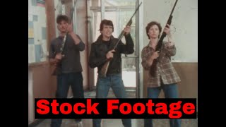 Thumbnail for STOCK FOOTAGE CLIPS  SIMULATED ARMED ROBBERY OF BANK   FOOD MARKET CHECK OUT  SF10045