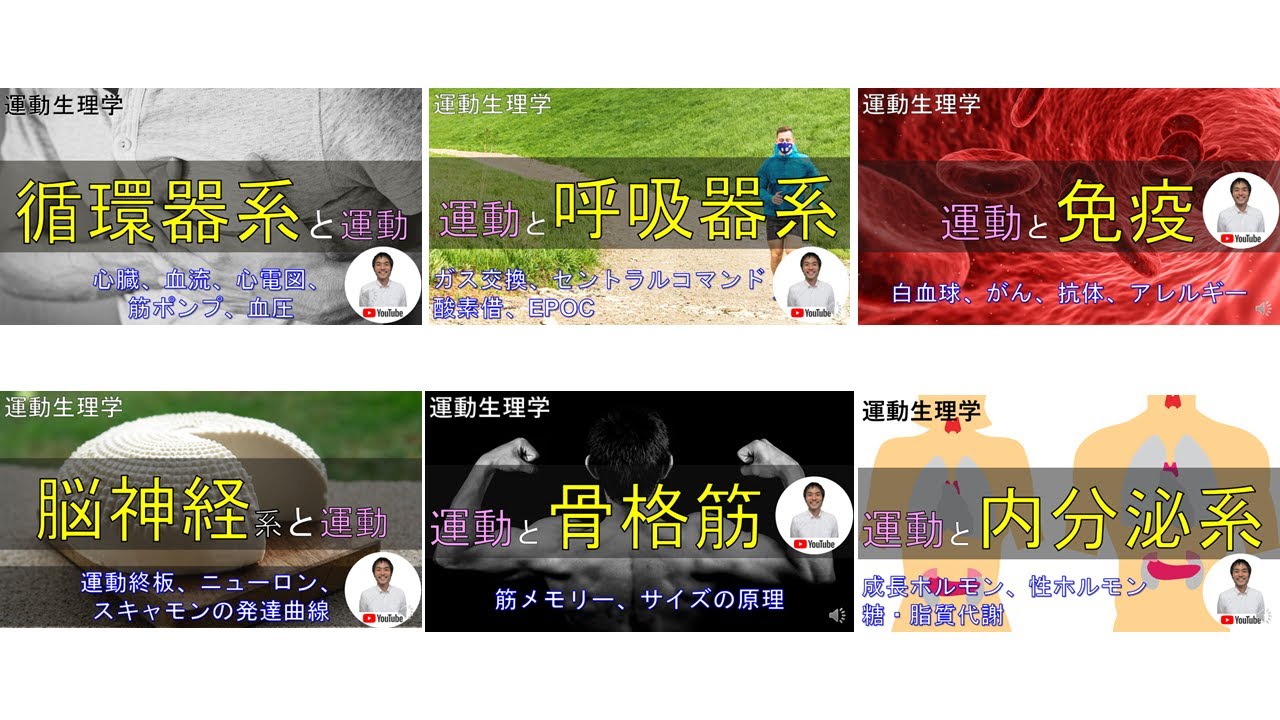 【運動生理学】をわかりやすく解説！！ Youtube 