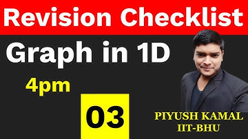 4PM : Revision Checklist | Graph in Kinematics 1D | #PIYUSH #Unacademey #NEET #JEE