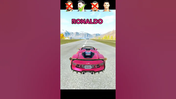 Ronaldo Car Vs Messi Car ⚽🚖 #beamngdrive #beamng #automobile #football #ronaldo #messi