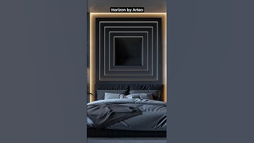 Mesmerizing geometric design! Creating a modern masterpiece with concentric squares! Arteo Luxury