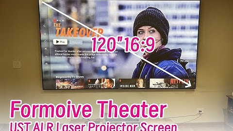 Youtube Hot-Sale Anti-Light 4K UST ALR 100-150 inch Ultra Short Throw Laser Projector Screen