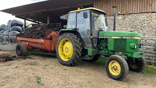 Muck spreading the old fashioned way!