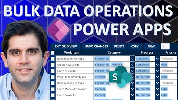 Power Apps Bulk Data Operations | Create, Update, Delete, Copy & Import | SharePoint List
