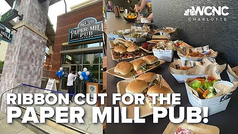 Charlotte Knights cut the ribbon on Paper Mill Pub in Uptown