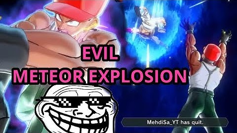 RAGE QUIT🥶 "Evil Meteor Explosion" 😡 Dragonball Xenoverse 2 Combo ONLINE