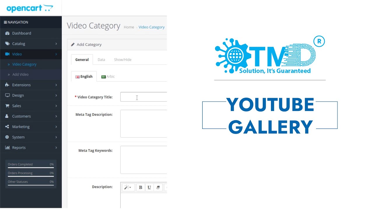 Opencart Youtube Gallery Module - YouTube
