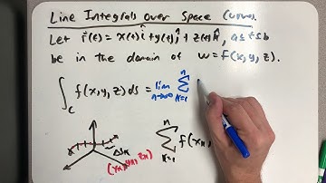 Line integrals in space
