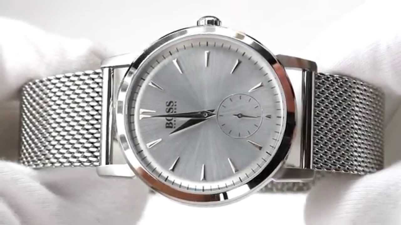 stainless steel mens hugo boss watches