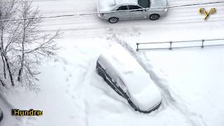 Record-breaking snowfall in Moscow / Феноменальный снегопад в Москве 4 февраля 2018 года