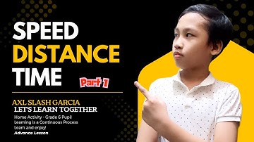 SNELHEID, AFSTAND EN TIJD WOORDPROBLEMEN Deel 1 || Hoe snelheid, afstand en tijd te berekenen #ax...