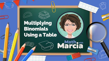 Multiplying binomials Using a Table
