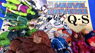 Official Handbook Of The Marvel Universe: Quasar to She-Hulk and Hasbro Marvel Legends Figures!