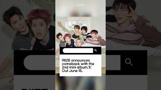 RIIZE announces comeback with the 2nd mini album, 'II.' Out June 15.