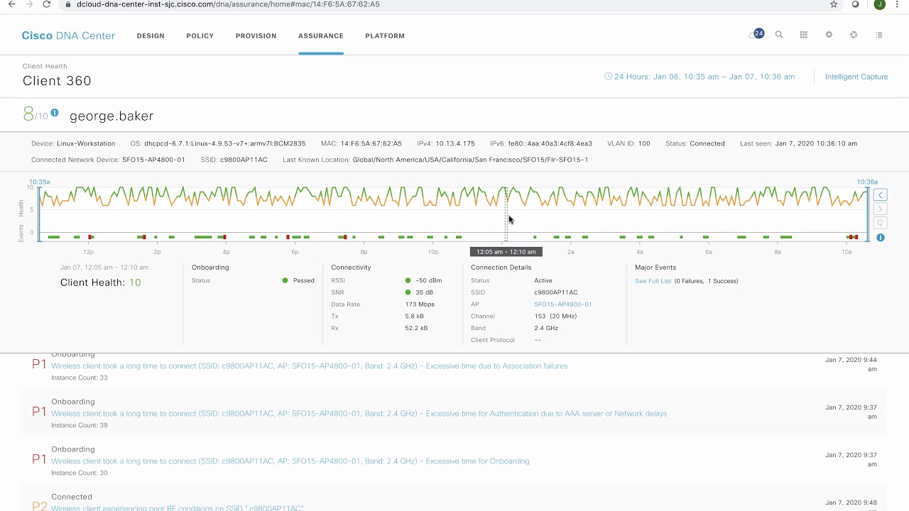 Silent Demo - DNA Center / ServiceNow integration