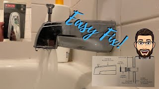 Fixing a leaky bathtub spout (Delta RP5834)