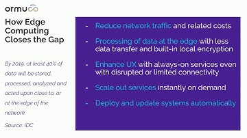 OrmucoTalks On-Demand Webcast - Edge Computing