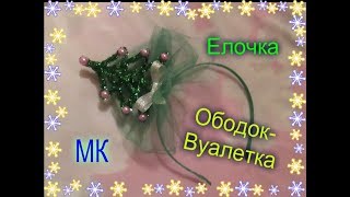 Новогодняя КОРОНА из синельной проволоки ЕЛОЧКА  / МК Своими руками / Поделки к новому году 2020