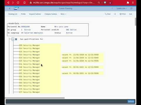 SAP S4Hana Tutorial/Follow-Along HCM I Case Study    Step 16