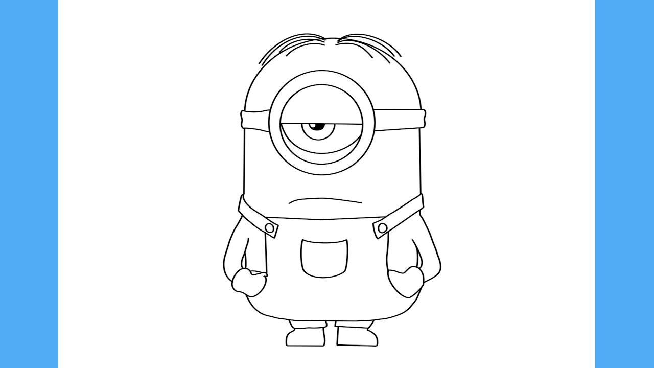 Como desenhar o Minion? (how to draw a Minion) 