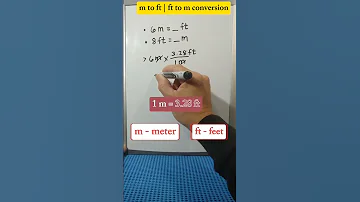 How To Convert Meter To Feet Feet To Meter M Ft 