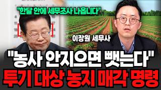 "농사 안지으면 뺏는다" 투기 대상 농지 매각 명령 (이장원 세무사 / 4부)