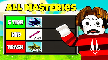 I Ranked All Masteries in Slap Battles! | Roblox