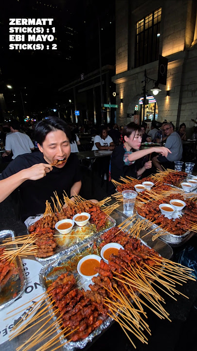 INSANE 300 Chicken Satay Eating Record ft. @oogui_ebimayo!
