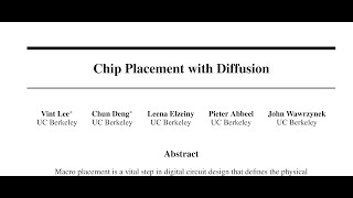 [QA] Chip Placement with Diffusion Profile