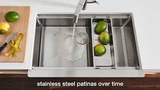 Watch the product video for How to Clean a Blanco Stainless Steel Kitchen Sink