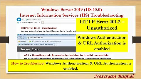 HTTP Error 401.2 – Unauthorized Windows Authentication & URL Authorization is enabled - 16