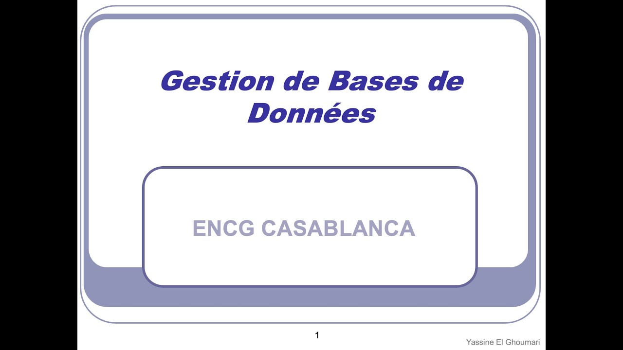 Cours Gestion de Bases de Données S5 Part 3