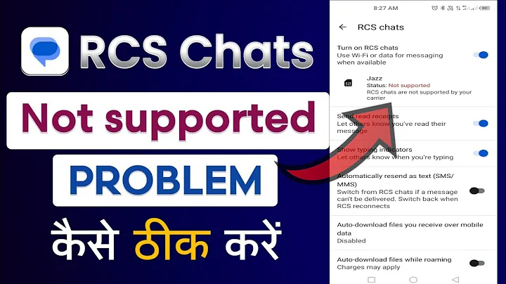 RCS Chat Not Supported Problem | RCS Not Supported | How To Fix RCS Chat Not Working