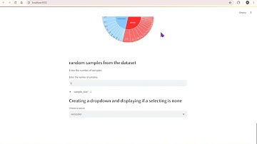 In Streamlit , How to use a dropdown menu with a selection/none selection