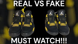 5 WAYS TO LEGIT CHECK JORDAN 4 THUNDER (REAL VS FAKE)