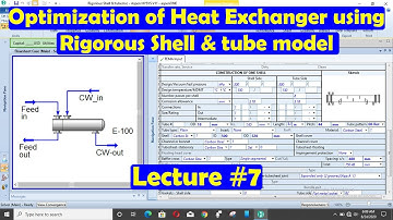 Lecture#7:-Simulation & Optimize Heat Exchanger Design using Rigorous Shell & tube Model (Tutorials)