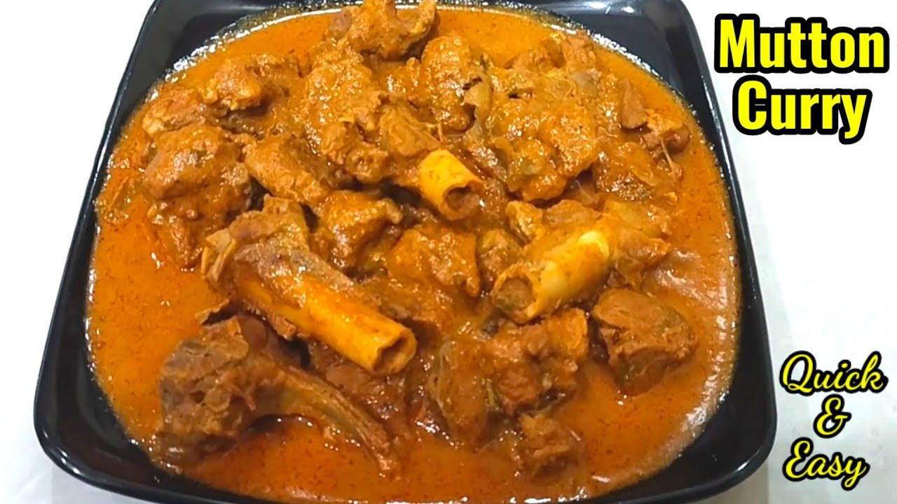 Easy Mutton Curry Recipe Quick & Delicious Mutton Curry in Pressure