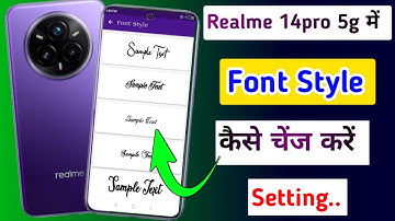 Realme 14pro 5g me font style kaise change kare // How to change font style in realme 14pro 5g me..